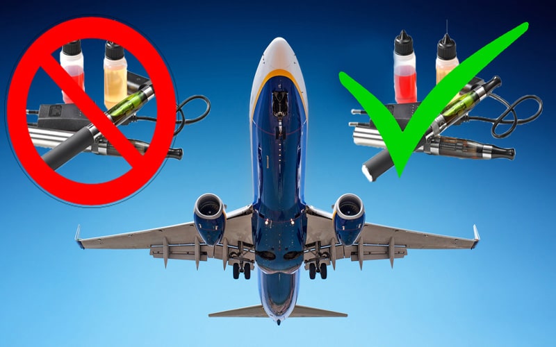 Comment voyager en avion avec sa cigarette électronique?