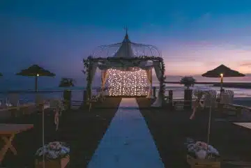 canopy near body of water