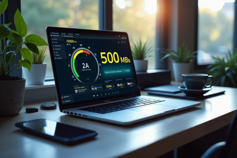 Vitesse Internet rapide pour télétravail et streaming vidéo
