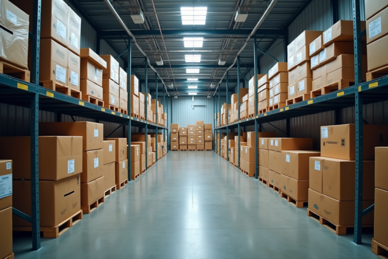 Espace de stockage pour entreprises en transition professionnelle