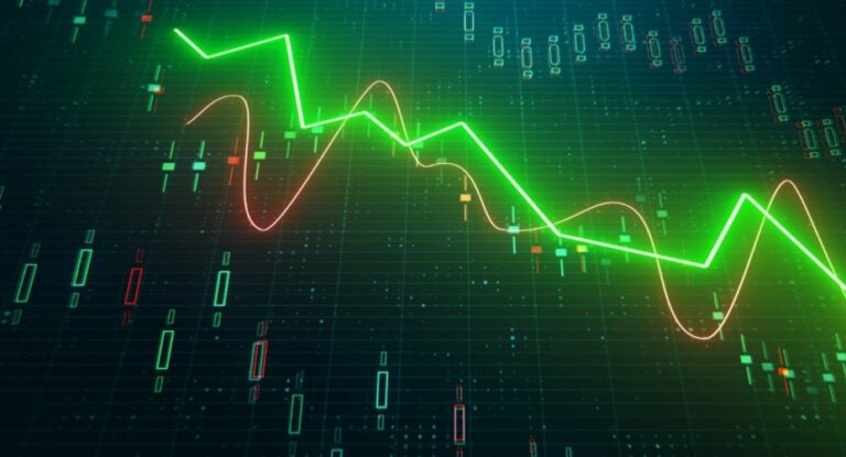 Logiciel Bitcoin Trader affichant des graphiques de trading en crypto-monnaies