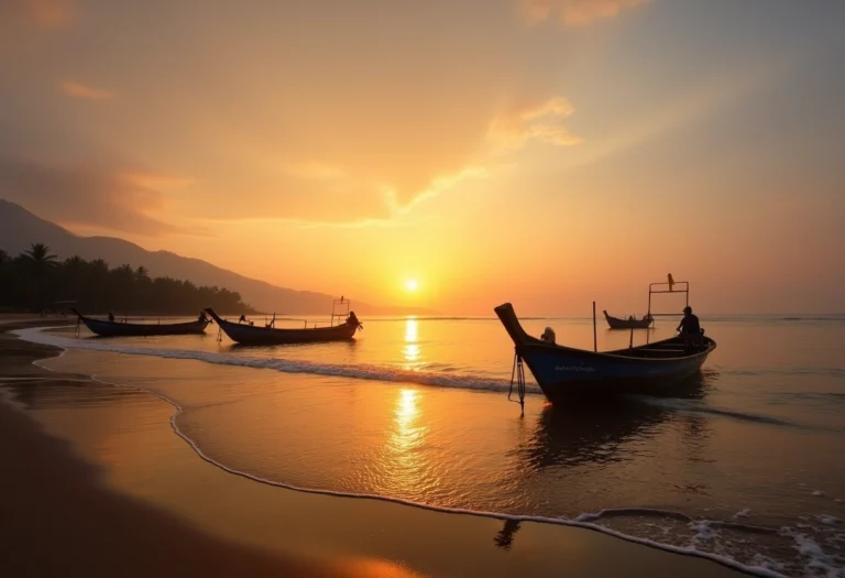 Rizières verdoyantes illuminées par les premiers rayons du soleil à Bali