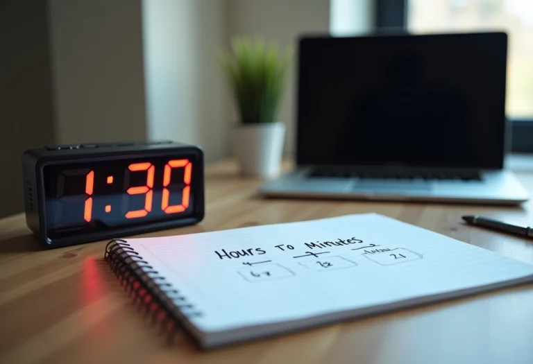Conversion de 1h30 en minutes pour mieux organiser son emploi du temps