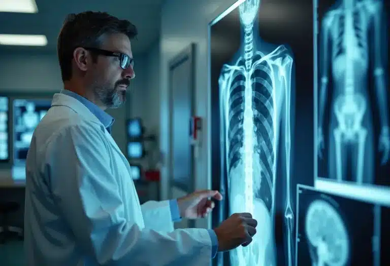 radiographie illustrant les principes de l'imagerie médicale moderne